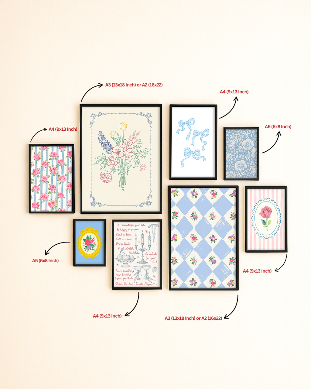 Pastel Garden Tales - Set of 8